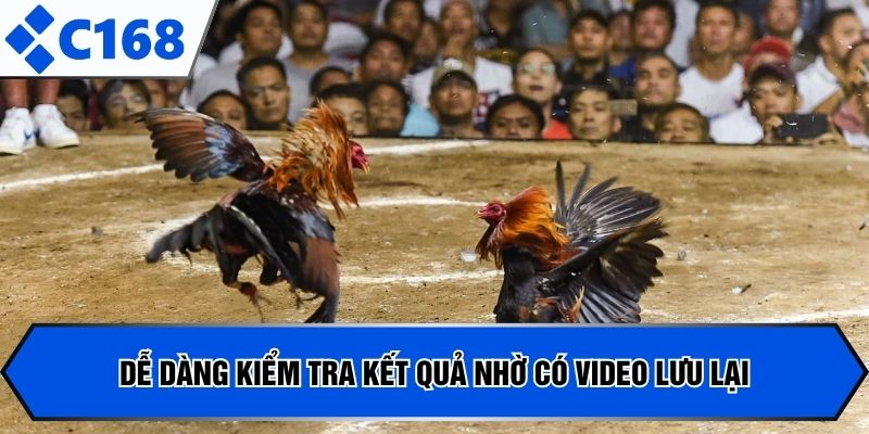 Dễ dàng kiểm tra kết quả nhờ có video lưu lại